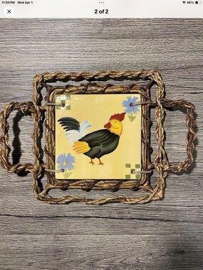 Pier 1 kitchen trivet wicked  around